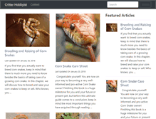 Tablet Screenshot of critterhobbyist.com